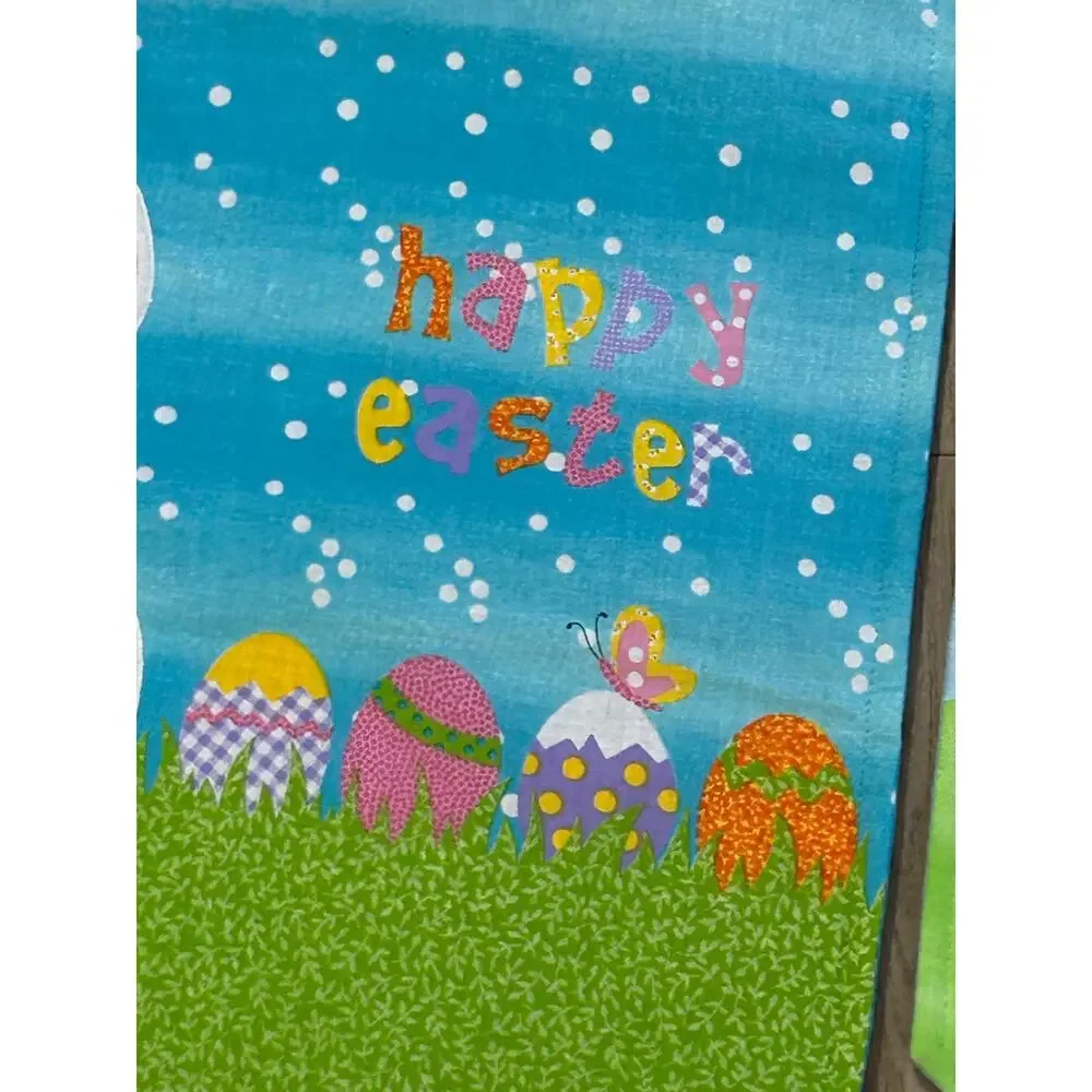 Set of 3 Easter Table Runners Bunny Chicks Eggs Pastel Spring Décor